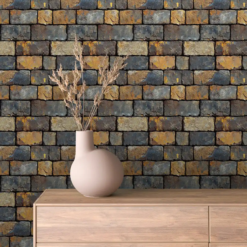 Papier Peint Effet Brique Style Industriel Moderne