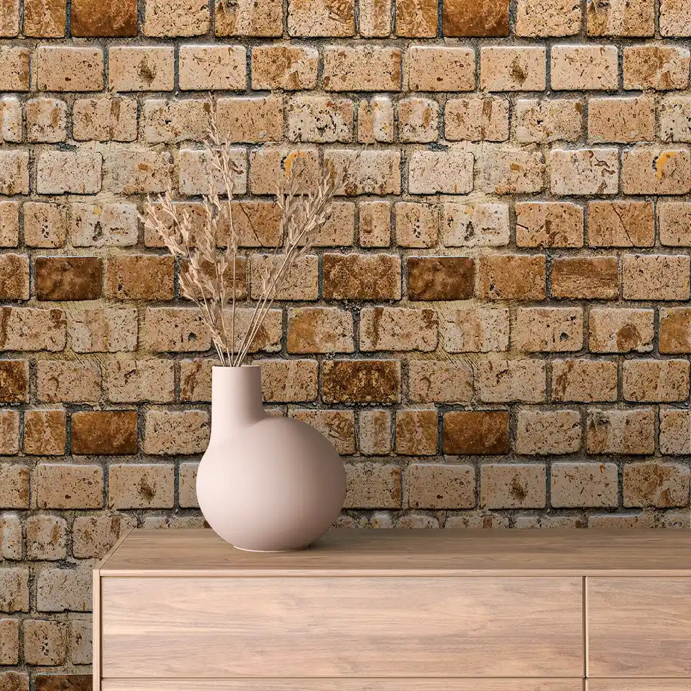Papier Peint Effet Brique Style Industriel Moderne