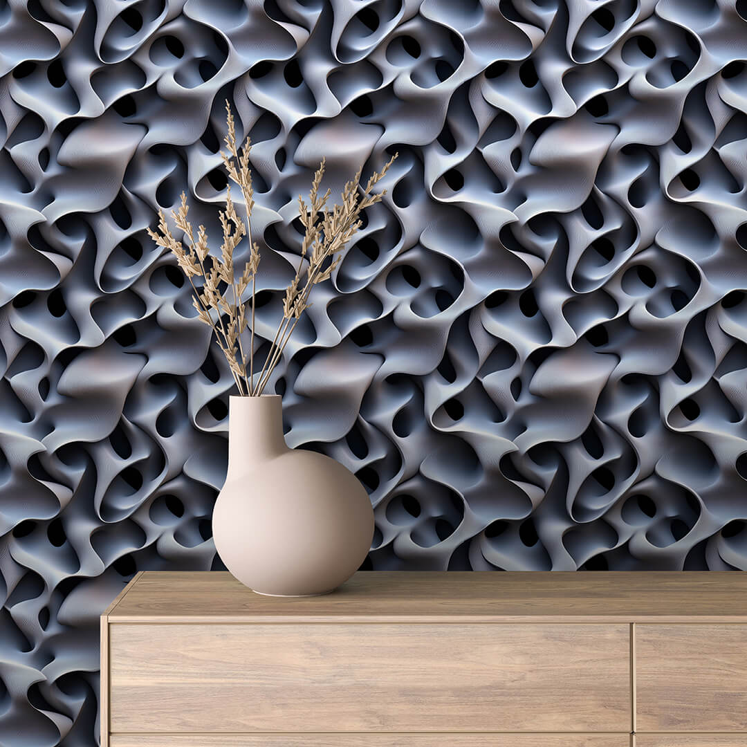 Papier Peint 3D Ondulations Design Luxueux et Moderne