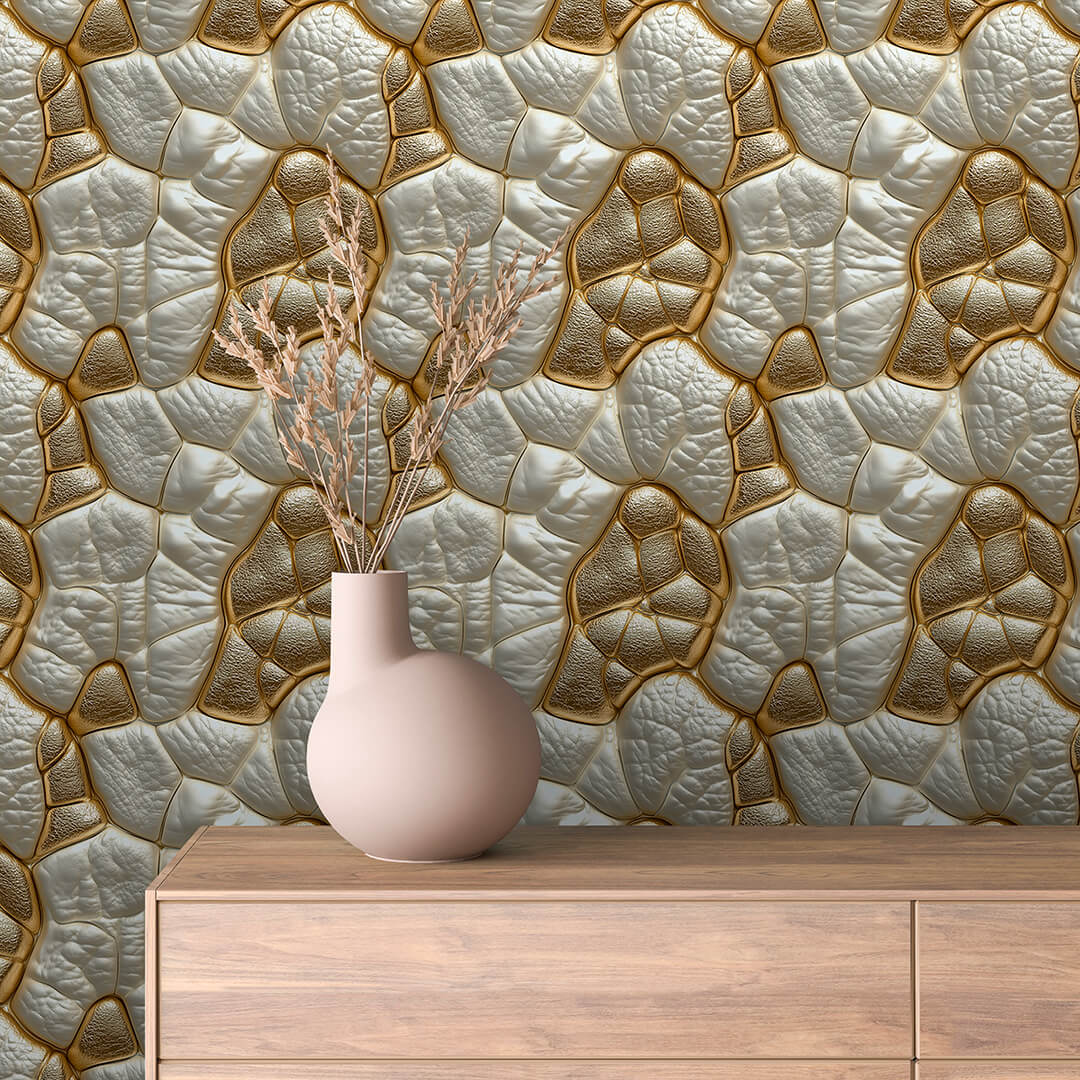 Papier Peint 3D Ondulations Design Luxueux et Moderne
