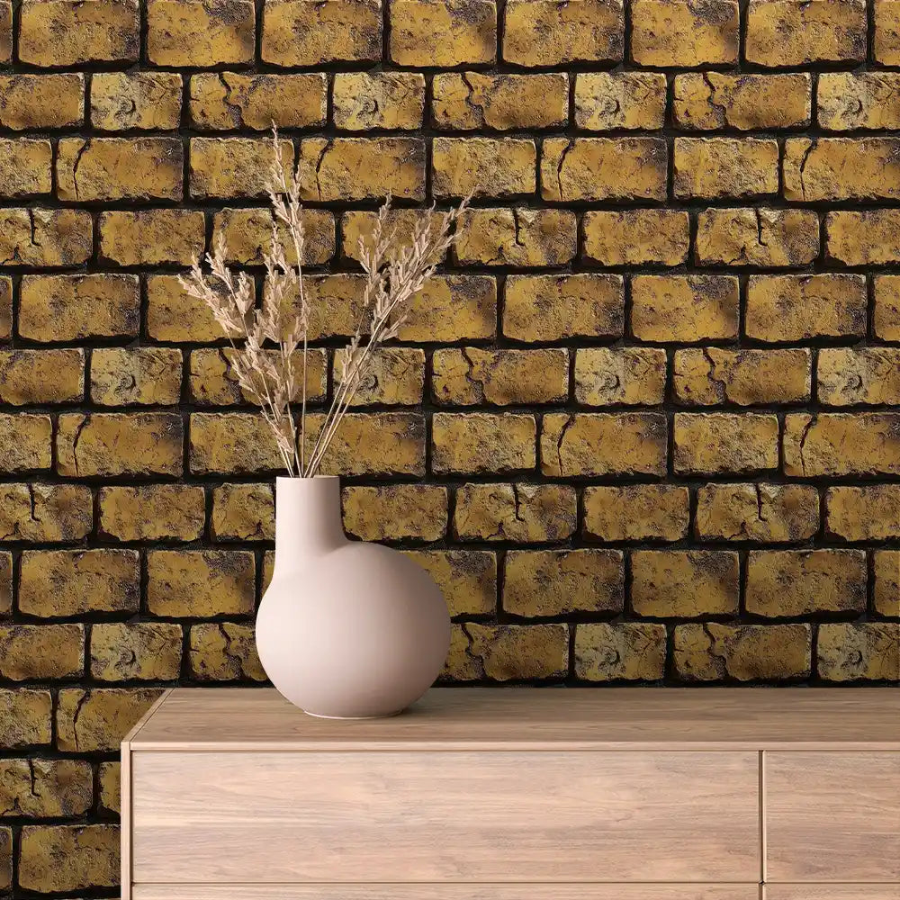 Papier Peint Effet Brique Style Industriel Moderne