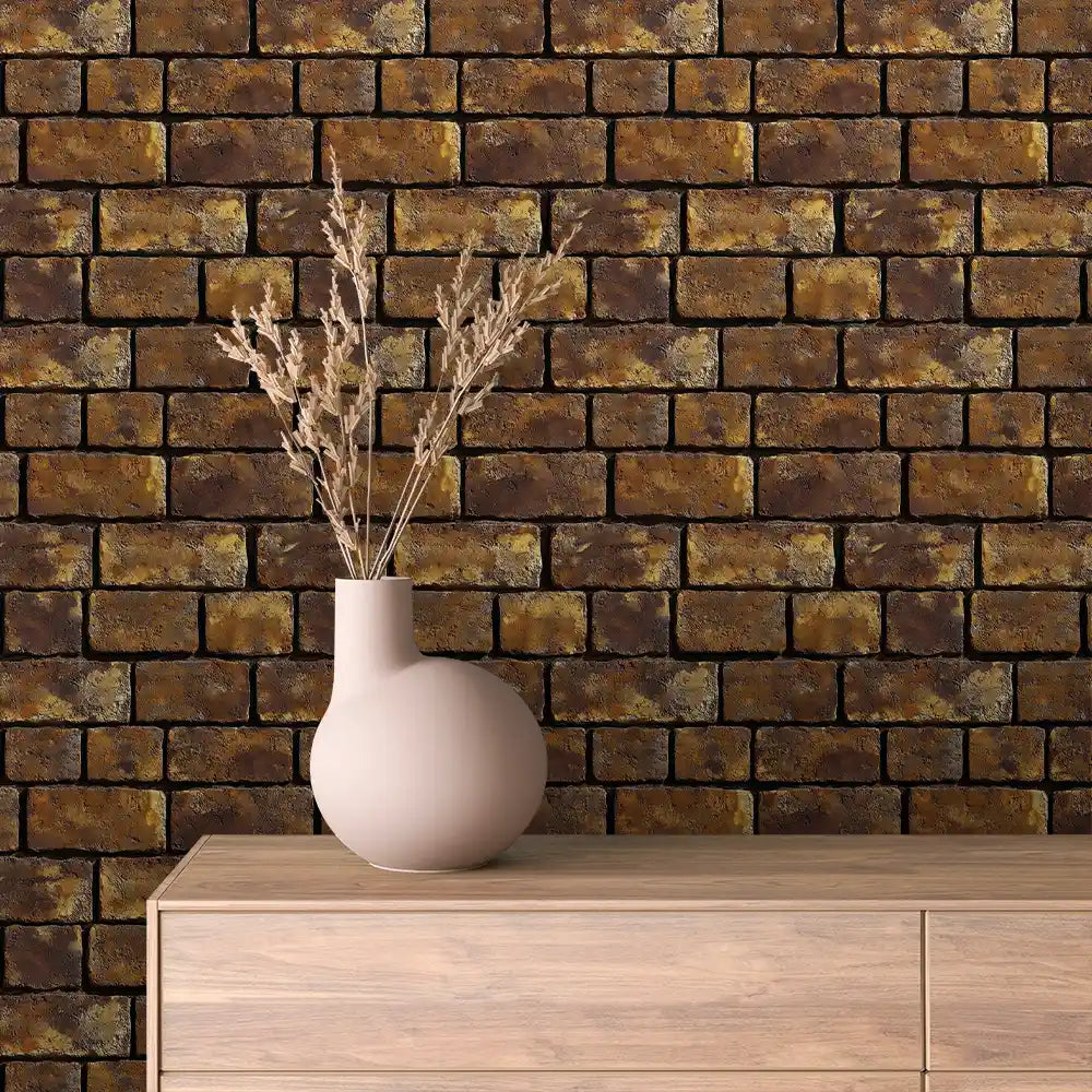 Papier Peint Effet Brique Style Industriel Moderne