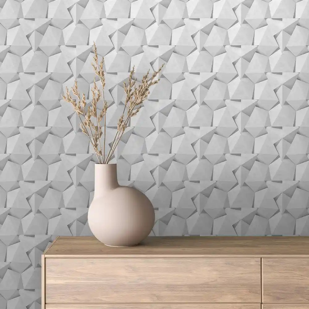 Papier Peint 3D Géométrique Moderne Design Minimaliste Élégant
