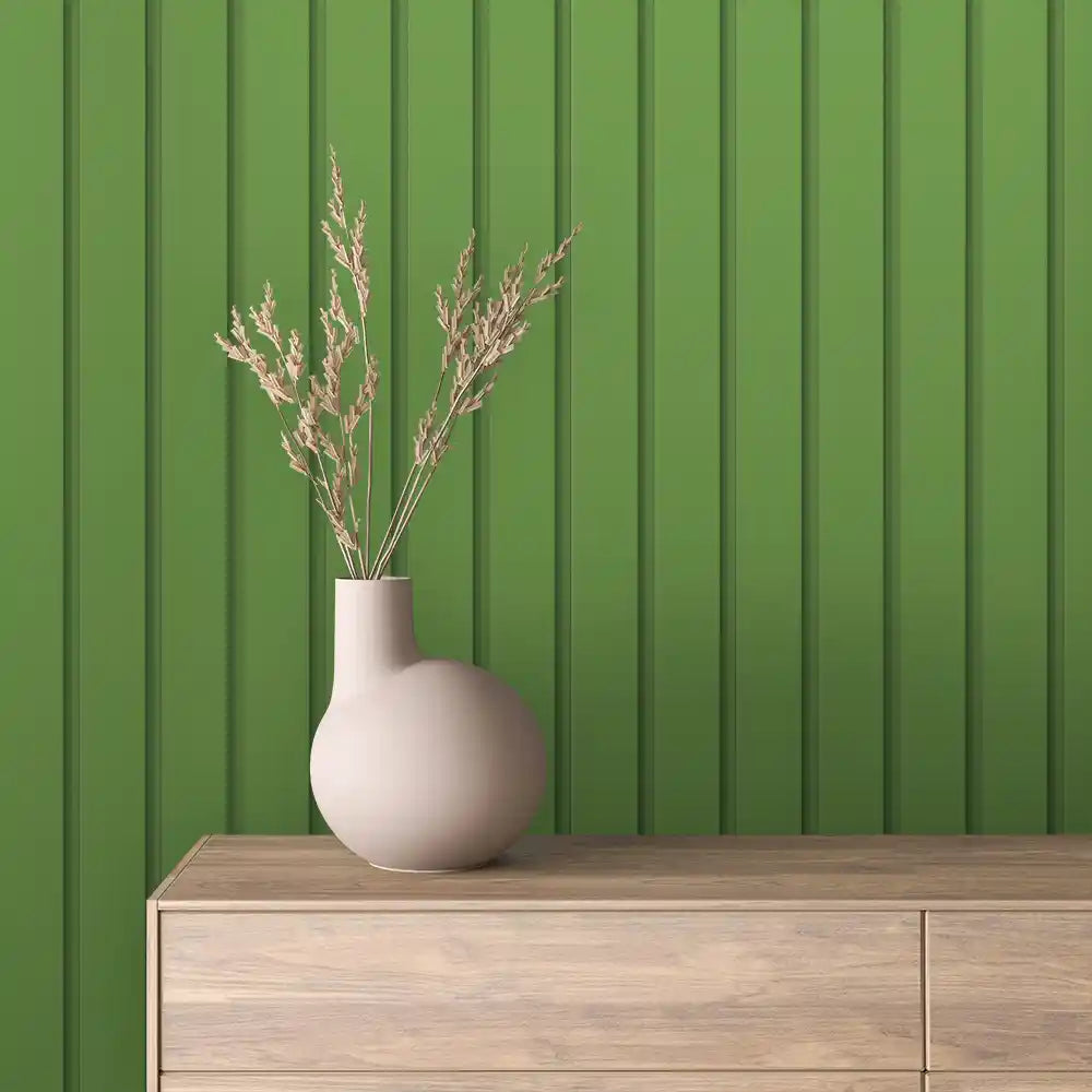 Papier Peint Lattes de Bois Naturel Effet Mur 3D Moderne