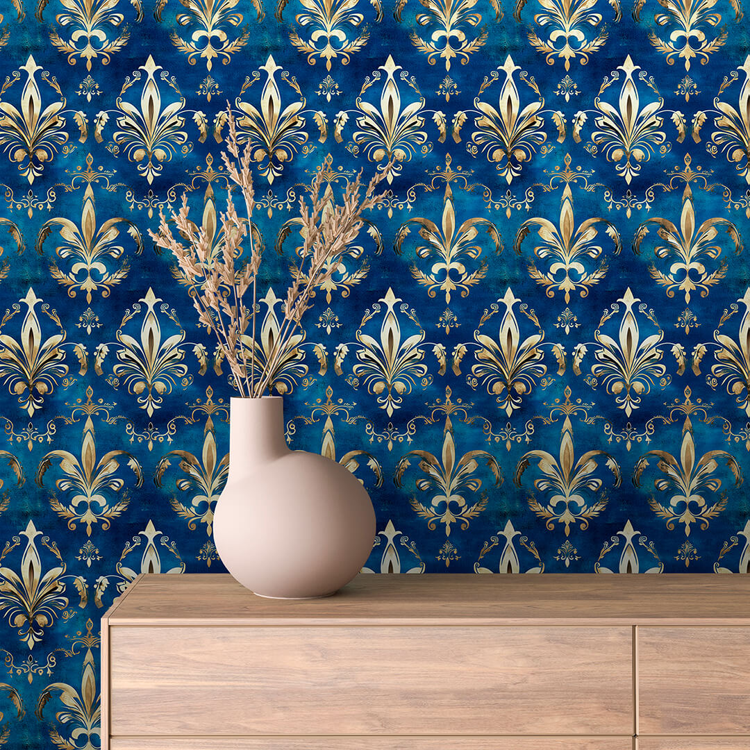 Papier Peint Baroque Motif Classique Royal