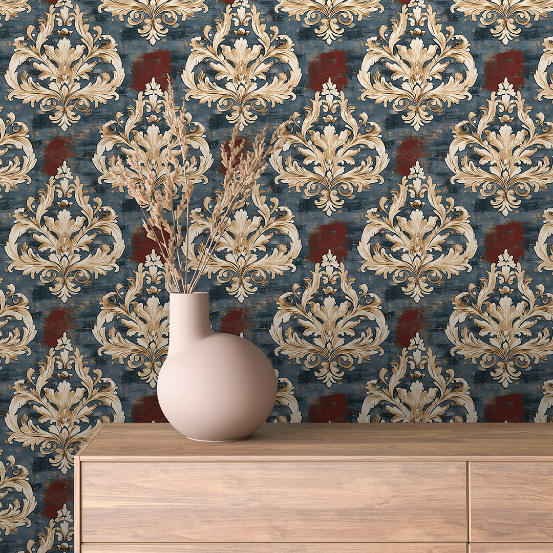 Papier Peint Baroque Motif Classique Royal