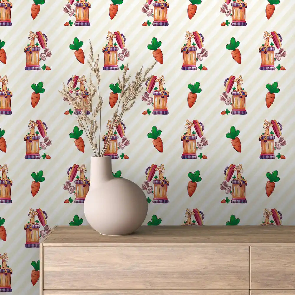 Papier Peint Enfant Univers Espace Motifs Ludiques et Colorés