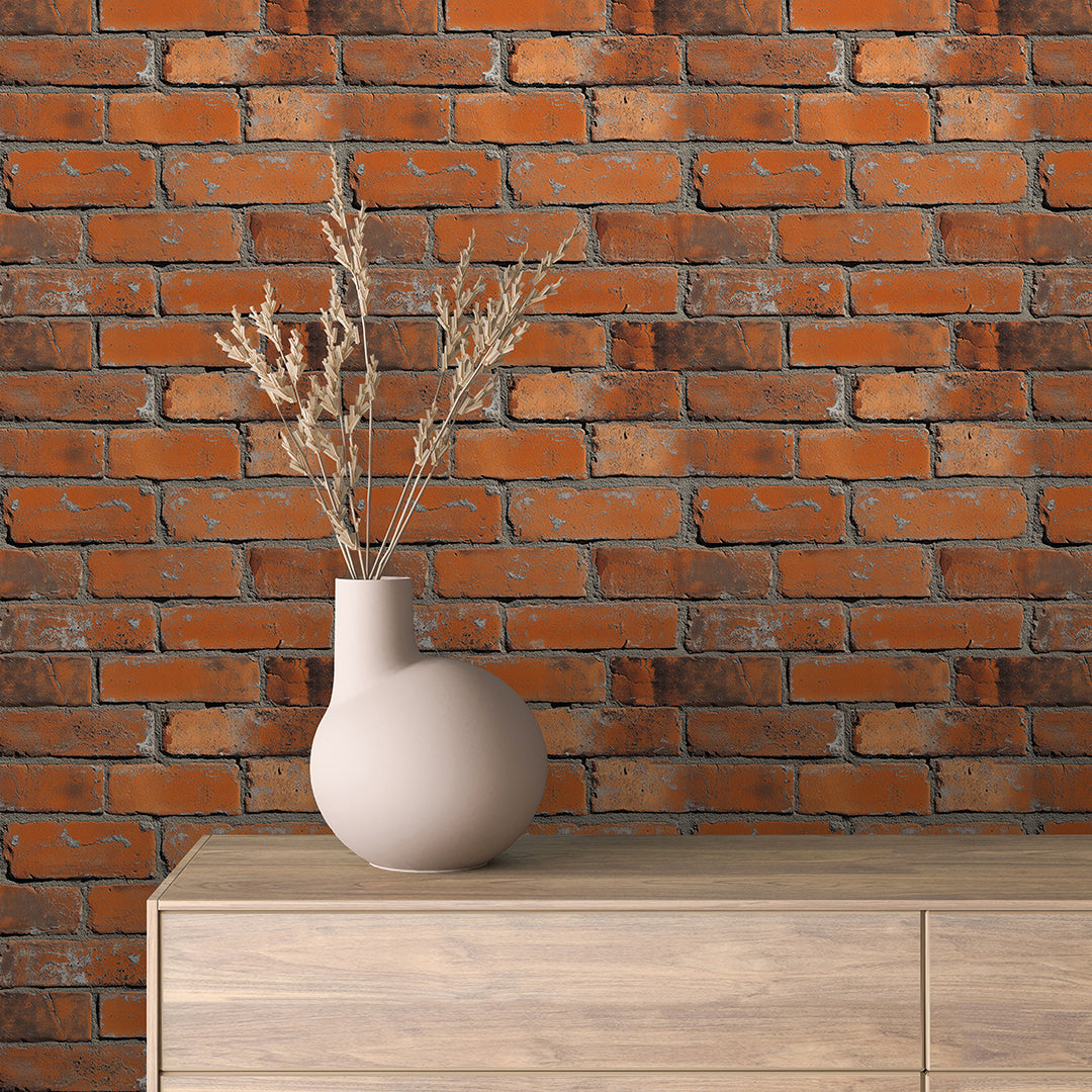 Papier Peint Effet Brique Style Industriel Moderne