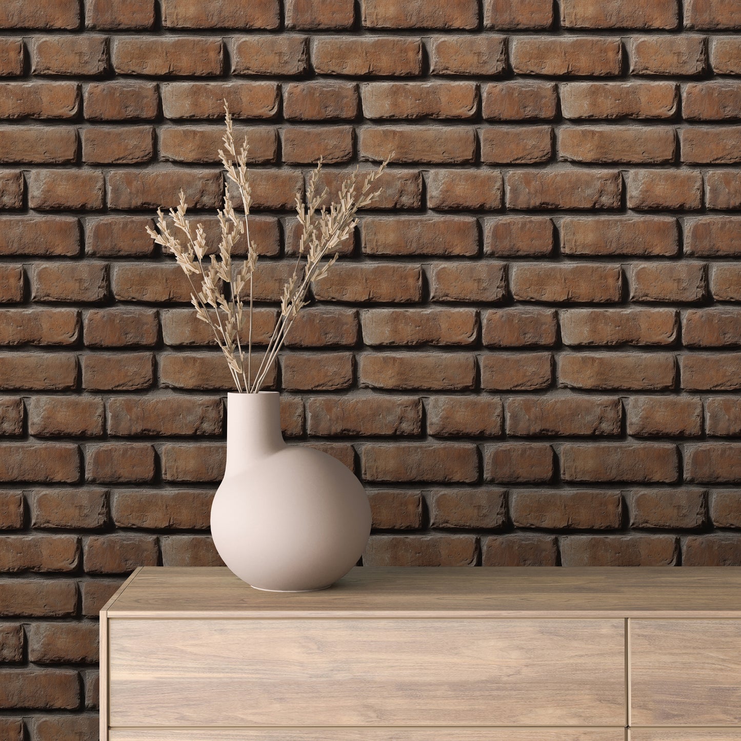 Papier Peint Effet Brique Style Industriel Moderne