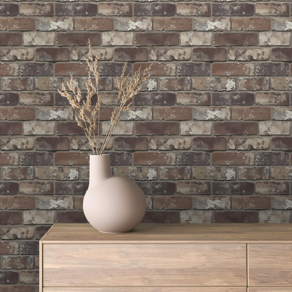 Papier Peint Effet Brique Style Industriel Moderne