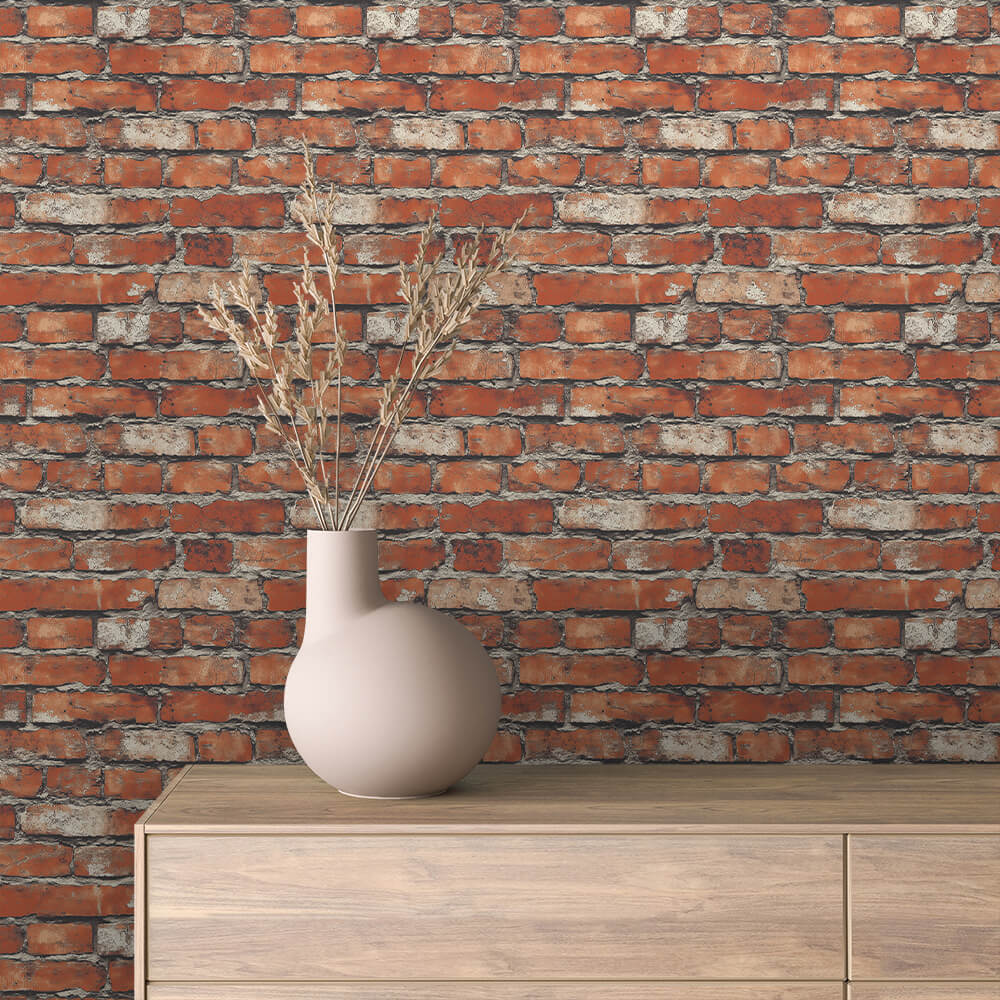 Papier Peint Effet Brique Style Industriel Moderne