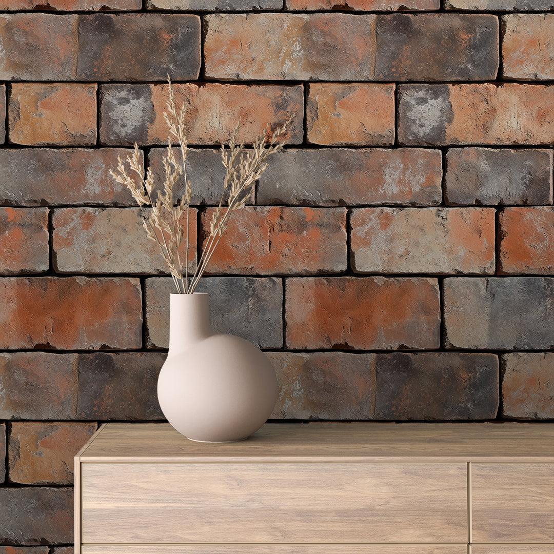 Papier Peint Effet Brique Style Industriel Moderne