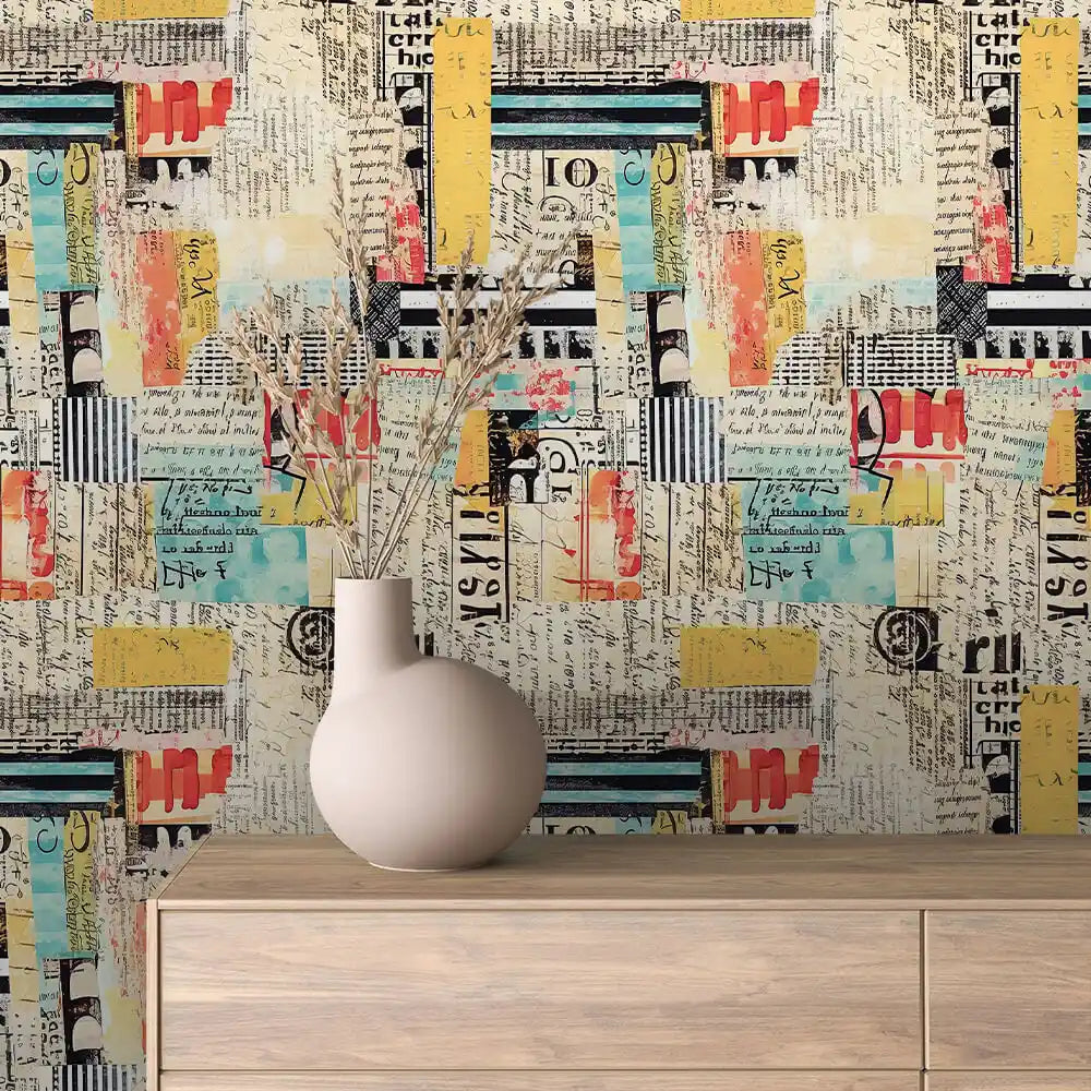 Papier Peint Graffiti Urbain Multicolore Style Street Art Dynamique
