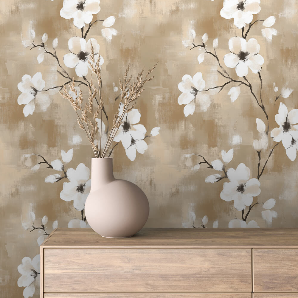 Papier Peint Floral Aquarelle Élégance Douce et Naturelle