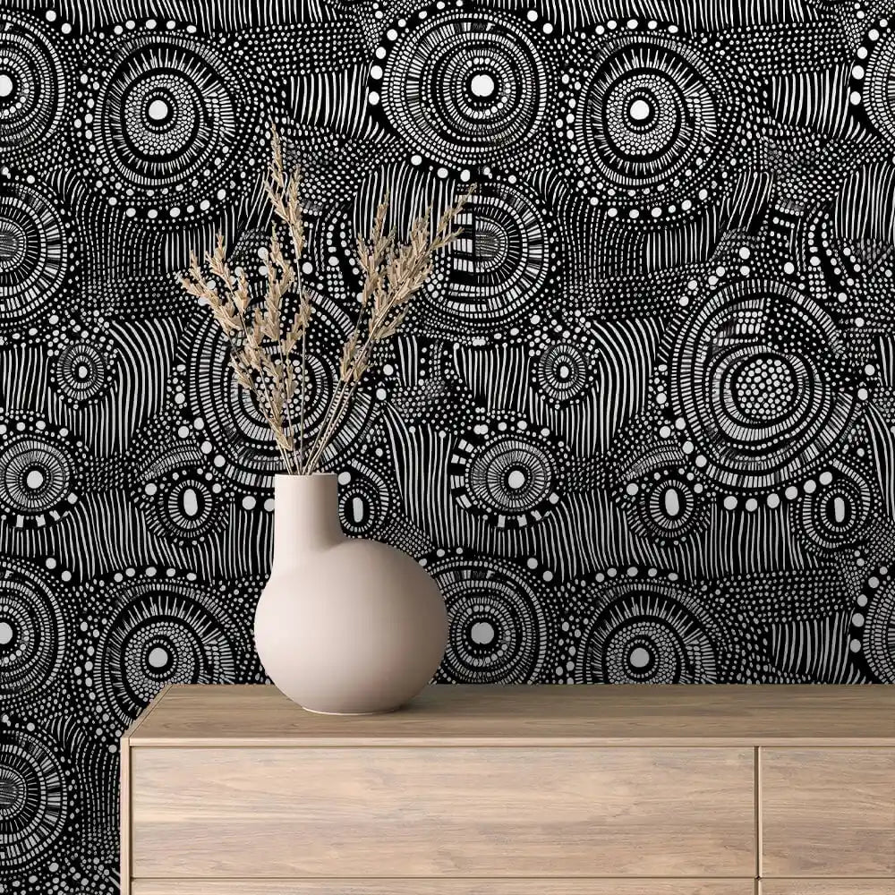 Papier Peint Graphique Design Abstrait Moderne