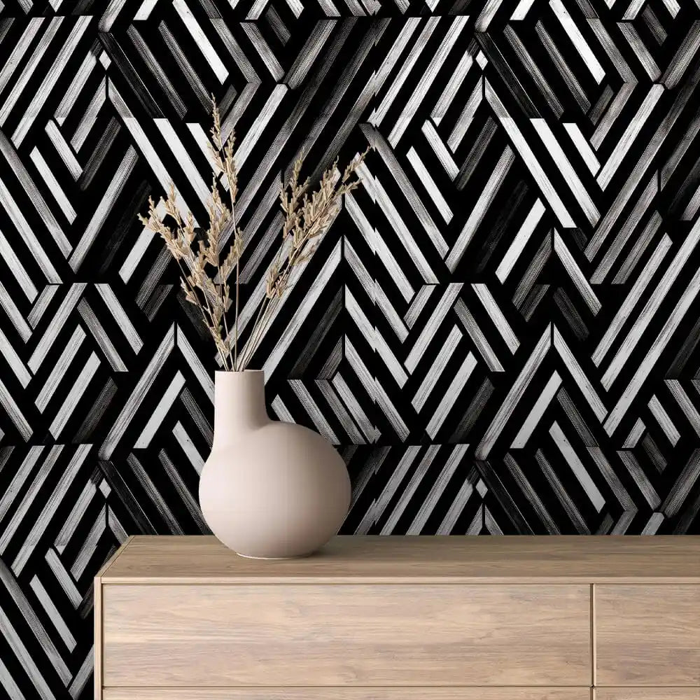 Papier Peint Graphique Design Abstrait Moderne