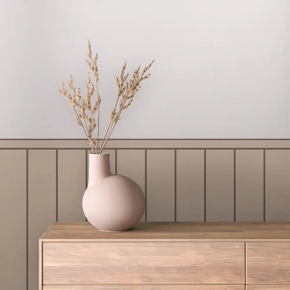 Papier Peint Minimaliste Effet Panneaux Bois