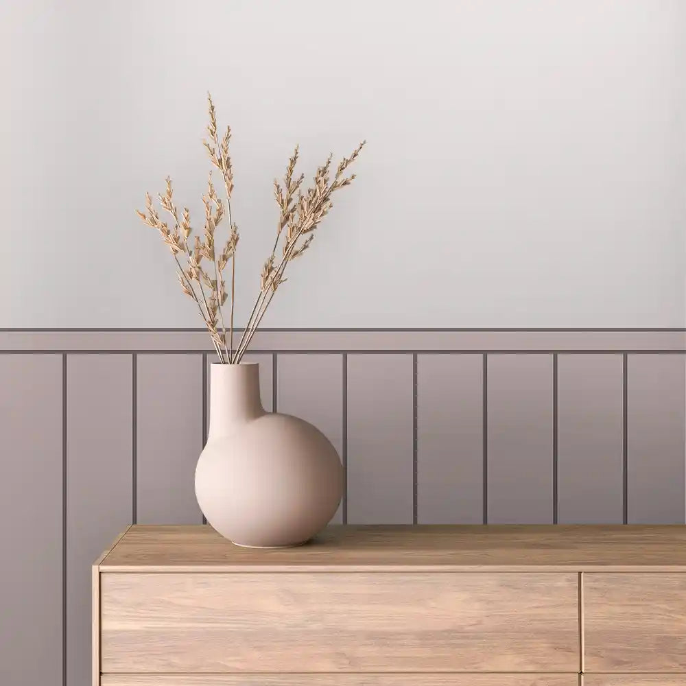 Papier Peint Minimaliste Effet Panneaux Bois