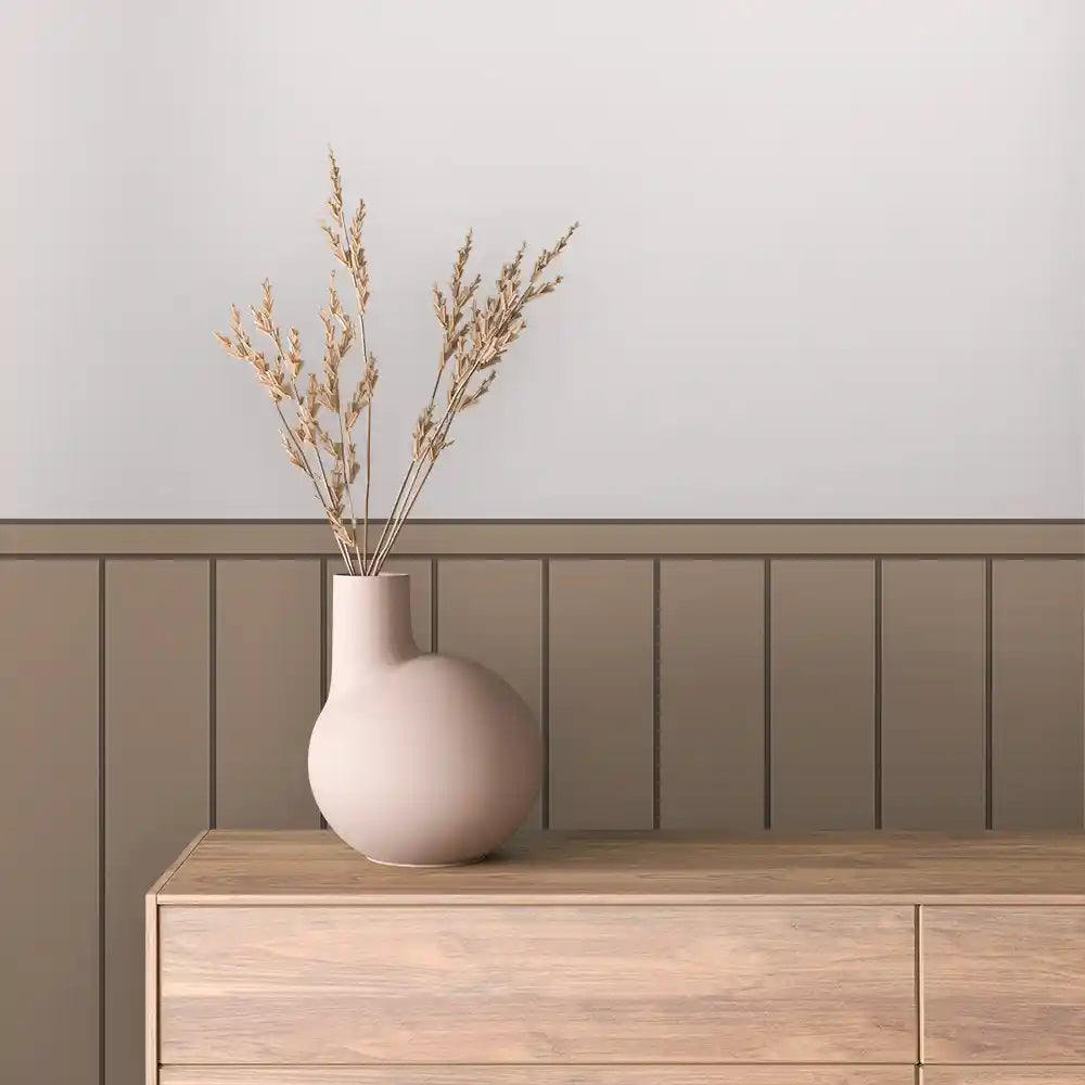 Papier Peint Minimaliste Effet Panneaux Bois