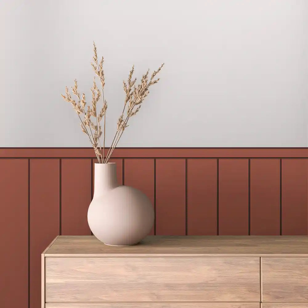 Papier Peint Minimaliste Effet Panneaux Bois