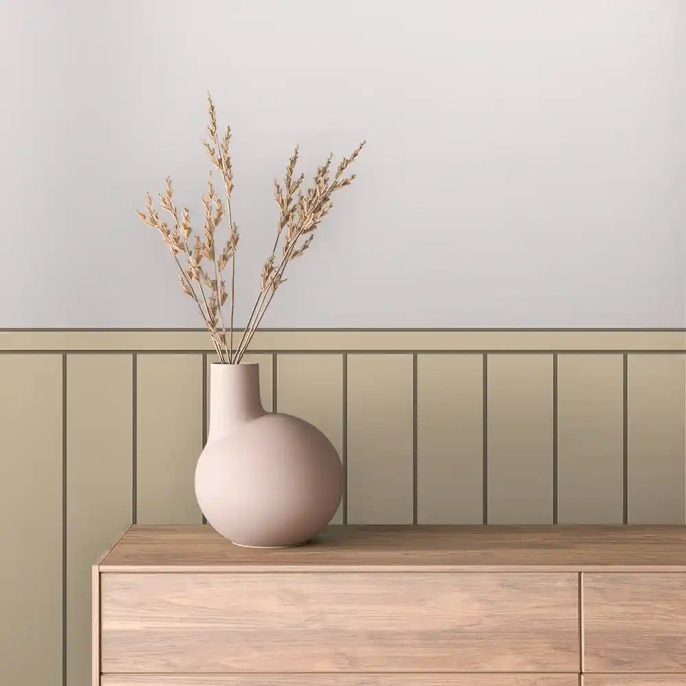 Papier Peint Minimaliste Effet Panneaux Bois