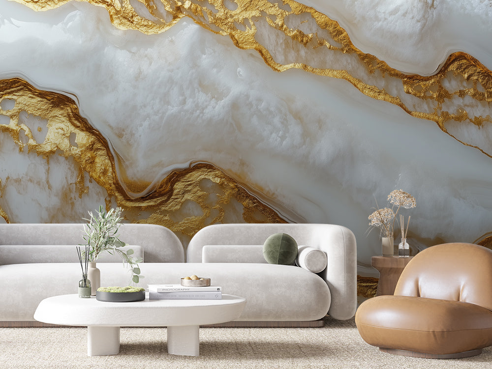 Papier Peint Prestige Marble Style Luxueux et Classique