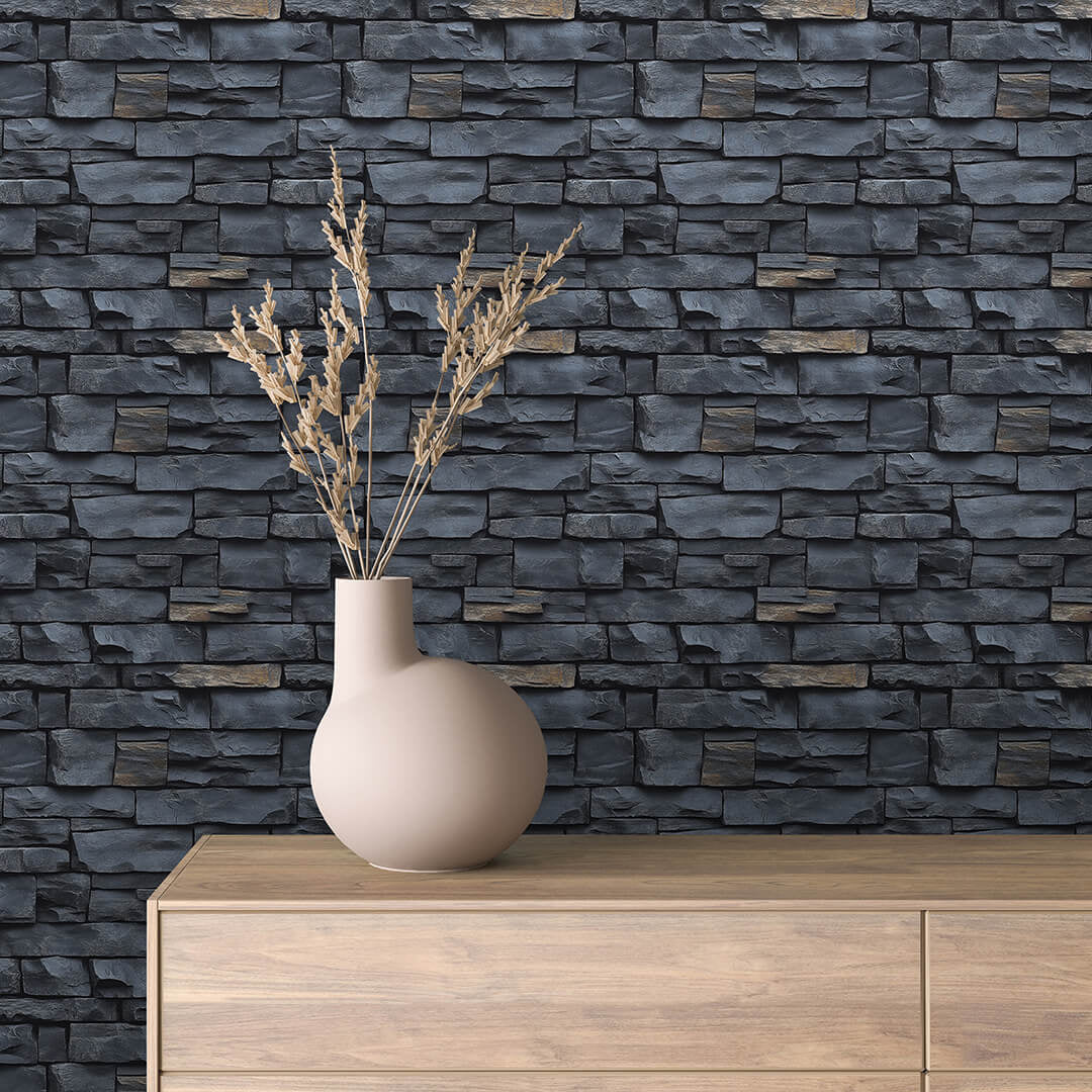 Papier Peint Effet Stone Naturelle Style Industriel Élégant