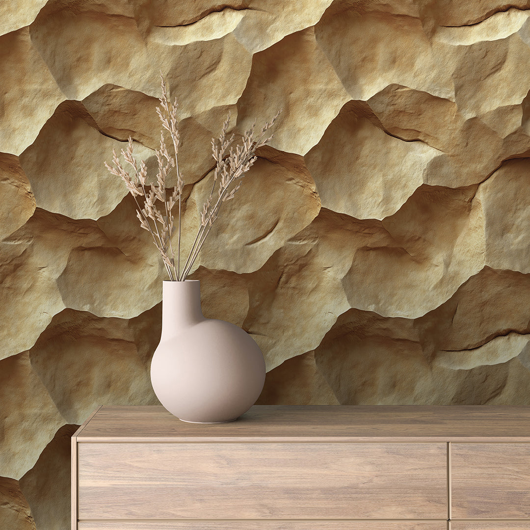 Papier Peint Effet Stone Naturelle Style Industriel Élégant
