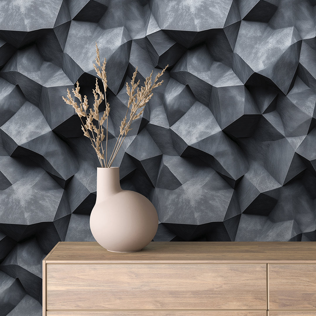 Papier Peint Effet Stone Naturelle Style Industriel Élégant
