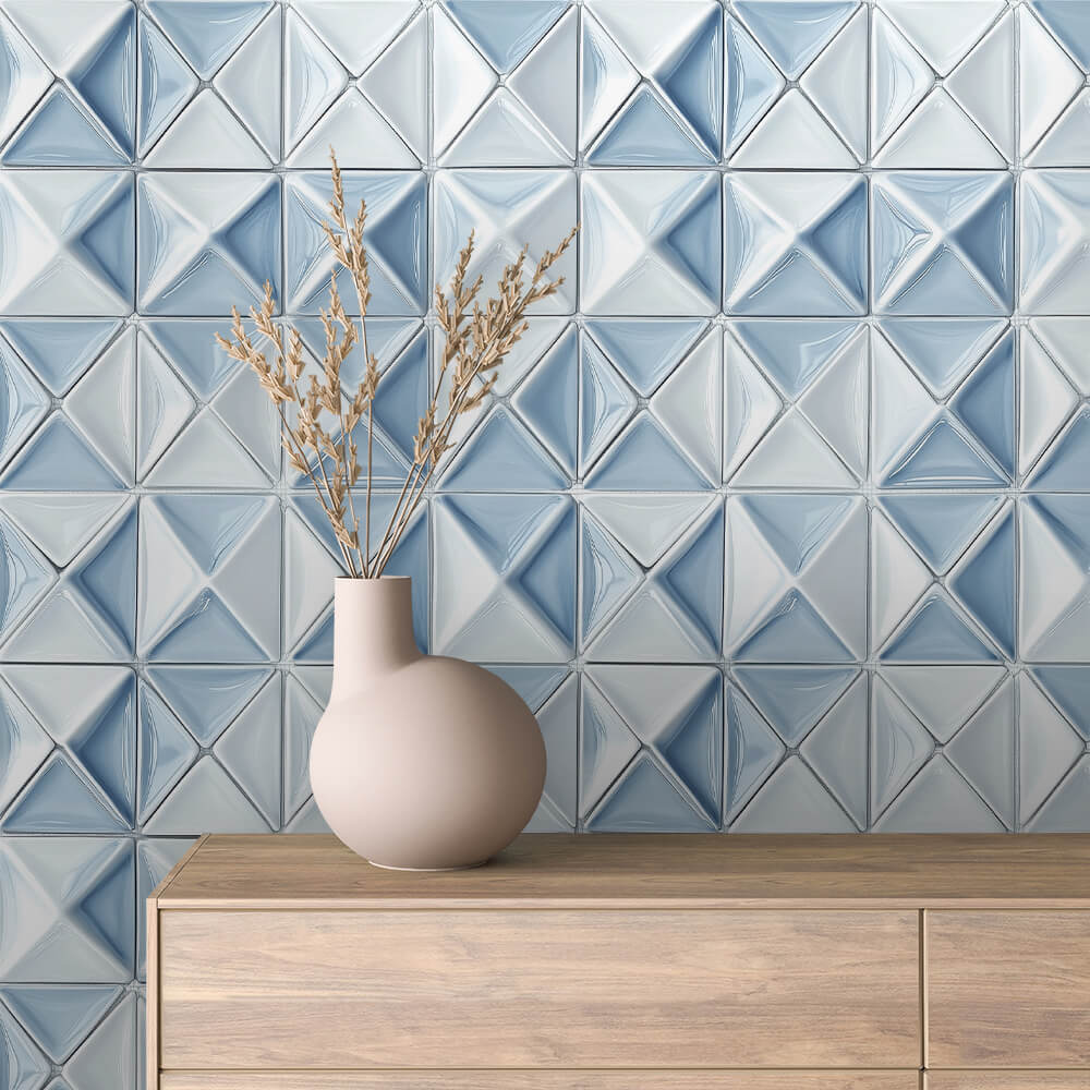 Papier Peint Motif Carreaux Vintage Style Méditerranéen Élégant