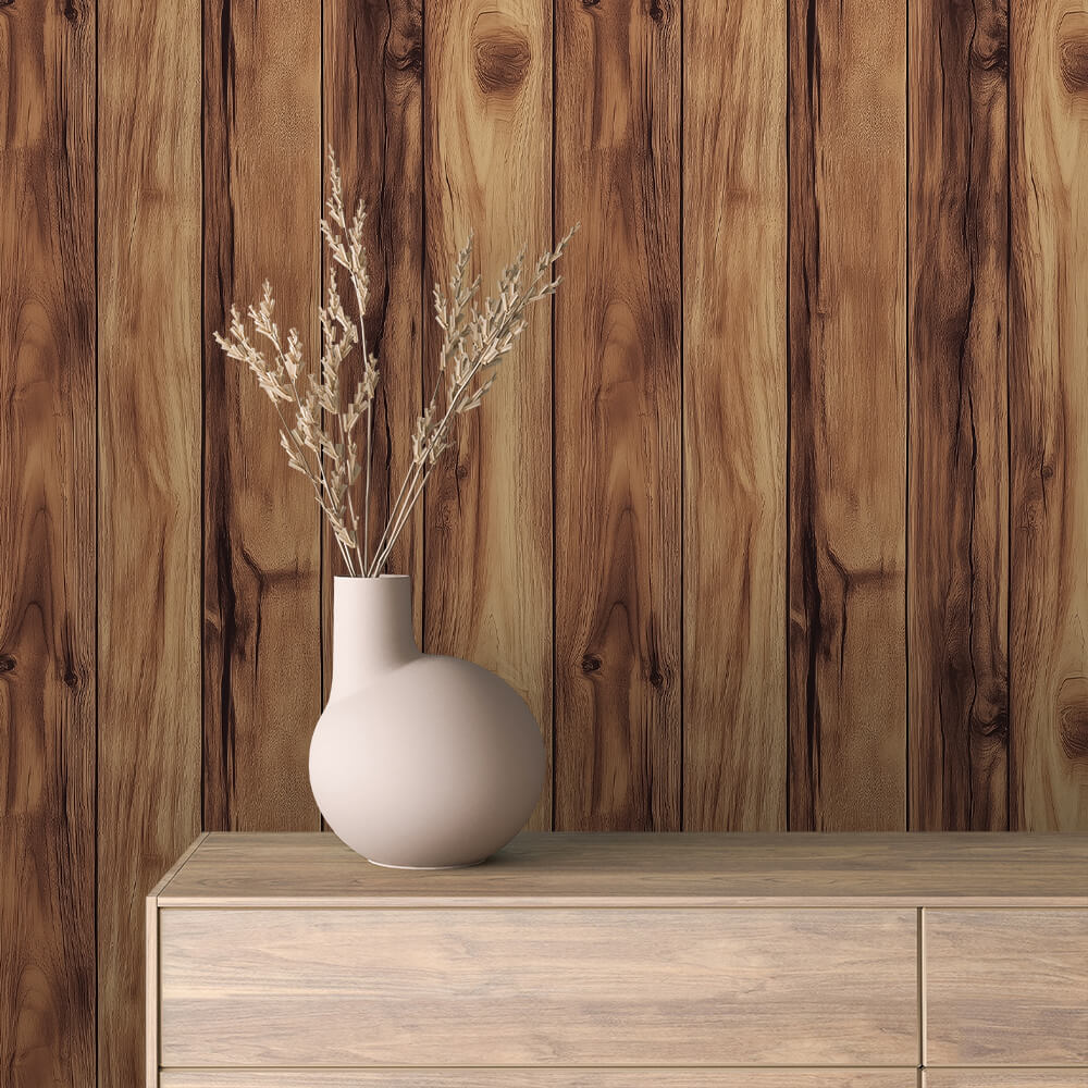 Papier Peint Effet Bois Vieilli Style Rustique Moderne