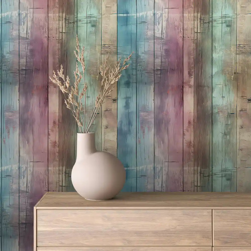 Papier Peint Effet Bois Rustique Style Naturel Chaleureux