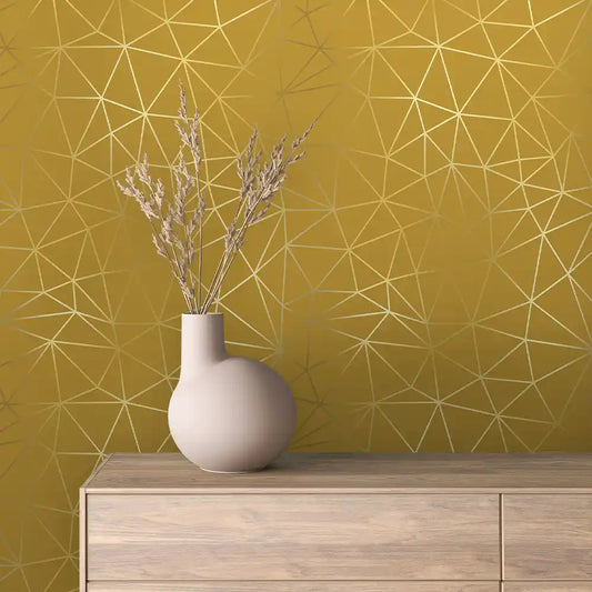 Papier Peint Géométrique Bordeaux Design Moderne & Chic