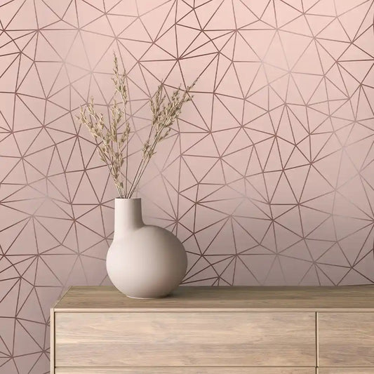 Papier Peint Géométrique Bordeaux Design Moderne & Chic