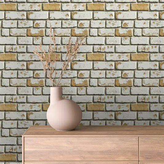 Papier Peint Effet Brique Style Industriel Moderne