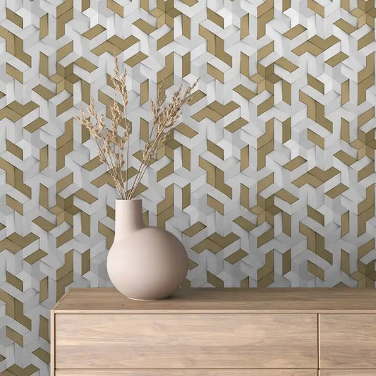 Papier Peint 3D Géométrique Moderne Design Minimaliste Élégant