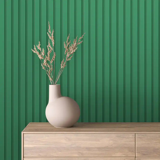 Papier Peint Lattes de Bois Naturel Effet Mur 3D Moderne