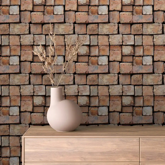 Papier Peint Effet Brique Style Industriel Moderne