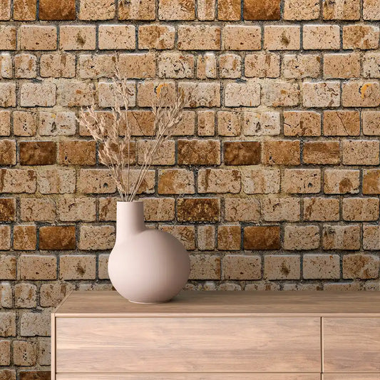 Papier Peint Effet Brique Style Industriel Moderne