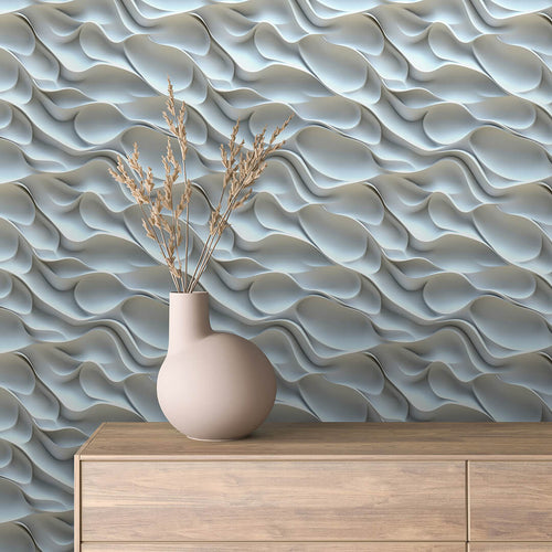 Papier Peint 3D Ondulations Design Luxueux et Moderne