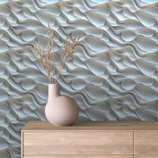 Papier Peint 3D Ondulations Design Luxueux et Moderne