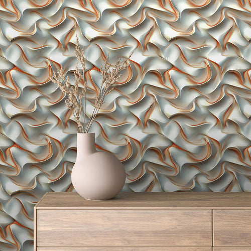 Papier Peint 3D Ondulations Design Luxueux et Moderne