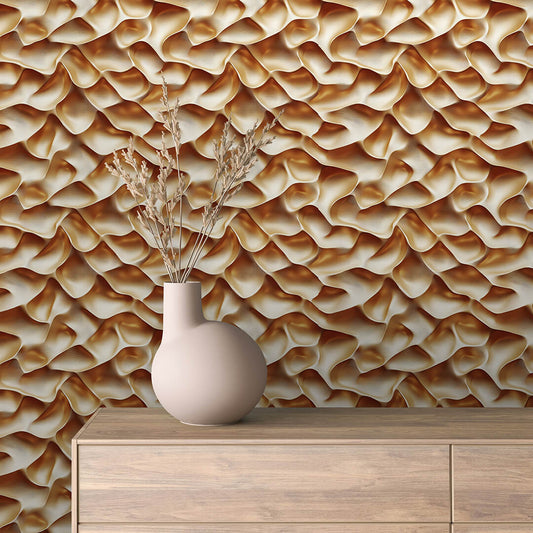 Papier Peint 3D Ondulations Design Luxueux et Moderne