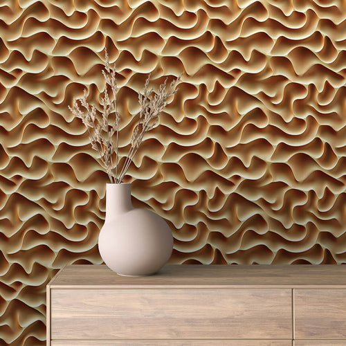 Papier Peint 3D Ondulations Design Luxueux et Moderne