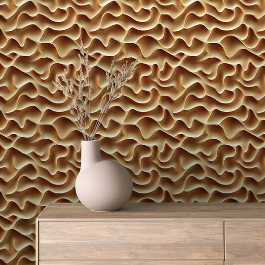 Papier Peint 3D Ondulations Design Luxueux et Moderne