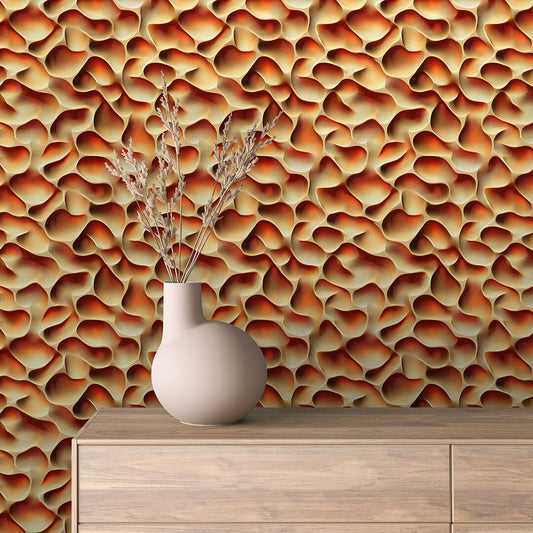 Papier Peint 3D Ondulations Design Luxueux et Moderne