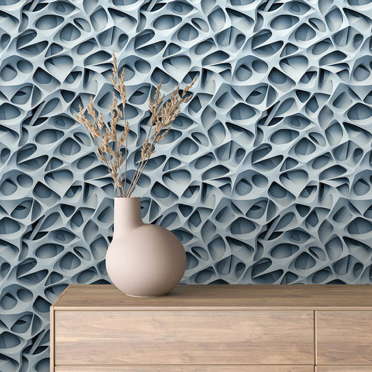 Papier Peint 3D Ondulations Design Luxueux et Moderne
