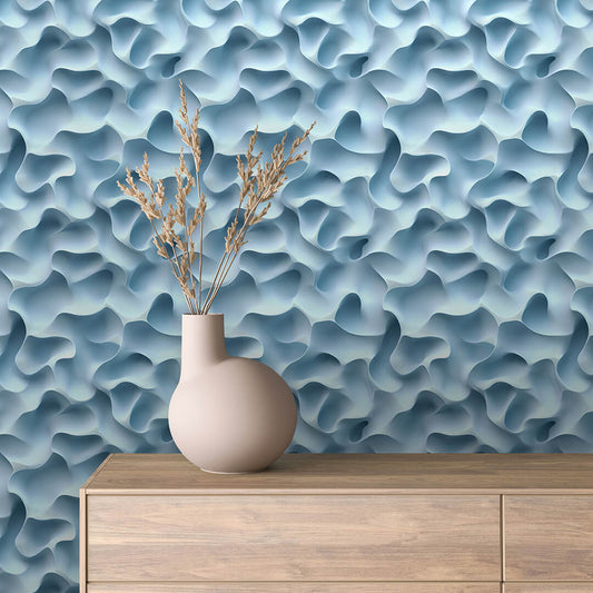 Papier Peint 3D Ondulations Design Luxueux et Moderne