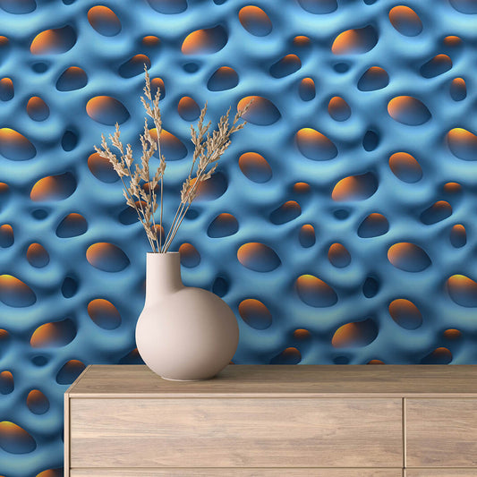 Papier Peint 3D Ondulations Design Luxueux et Moderne