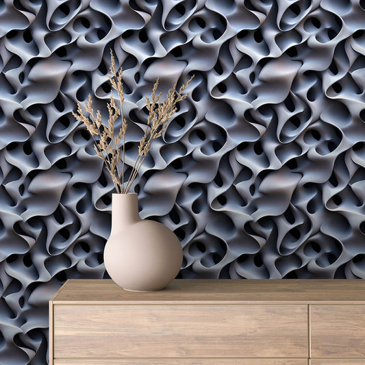 Papier Peint 3D Ondulations Design Luxueux et Moderne